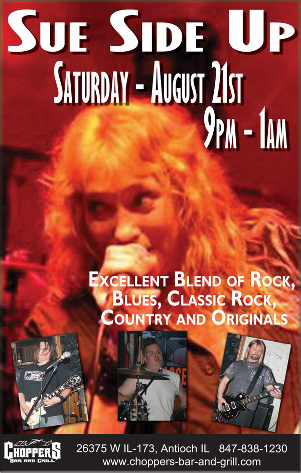 August Events at Choppers Bar and Grill