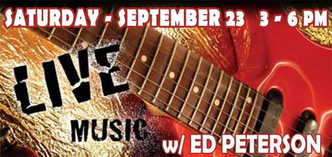 SURPRISE!!! Because of the beautiful weather, we are having live music Saturday 3-6 PM on the deck with Ed Peterson. Come out and enjoy the afternoon with your friends. $3.50 Bombs (Jagermeister or Dr flavors)