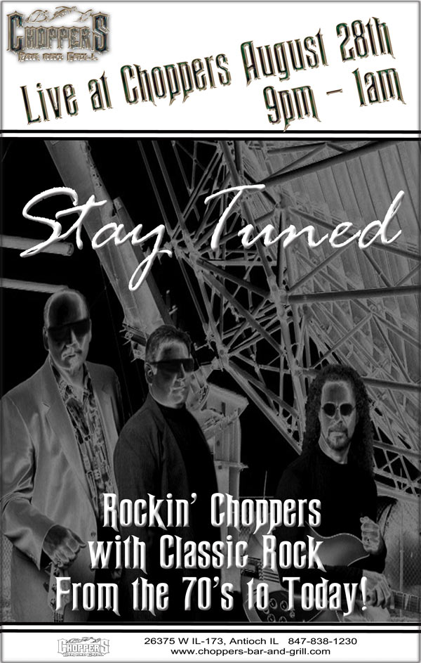 August Events at Choppers Bar and Grill