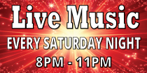 You asked for it and we have delivered! Live music is back every Saturday night from 8PM to 11PM at Choppers Bar and Grill!
Grab your friends and head over to enjoy your evening with some food, cocktails and good music. Our Rock Star Staff will be ready for you!